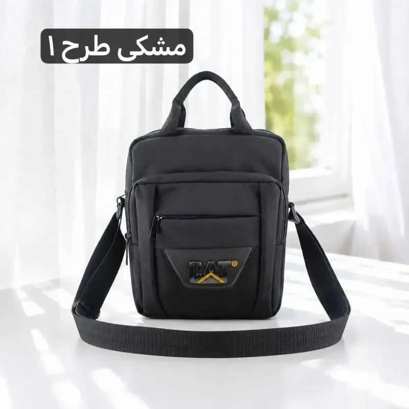 کیف اداری مردانه برزنت ابعاد 30 در 25 در 5 سانتیمتر دو بند دارای جیب بیرونی - تصویر 3