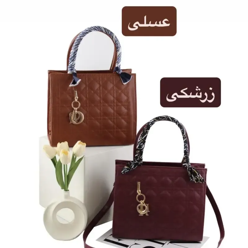 کیف زنانه چرم مصنوعی روزمره و مجلسی بند دار - تصویر 6