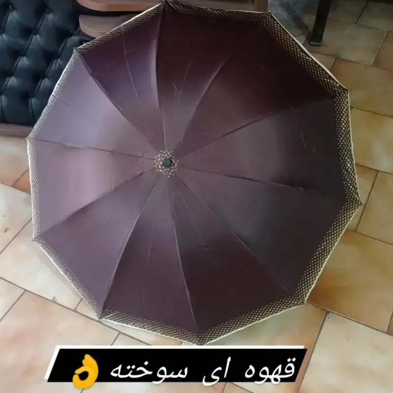 چتر اسپورت دور شطرنجی 10 فنر ضد باد دو رویه پارچه نانو دستی مناسب آقایان و بانوان - تصویر 8