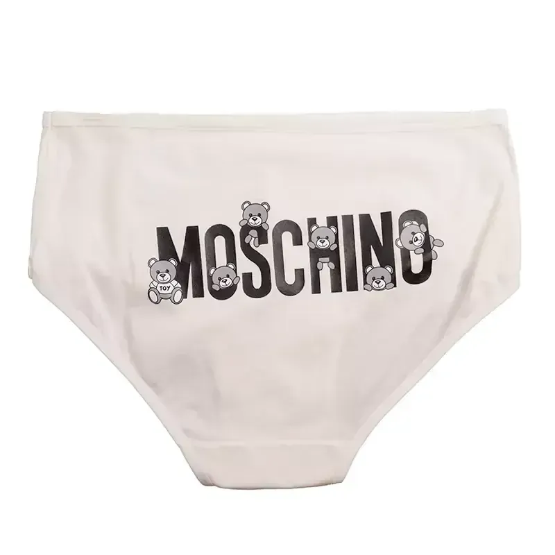 شورت اسلیپ زنانه نخی چاپی طرح خرس moschino برند بانو سایز XL - تصویر 7