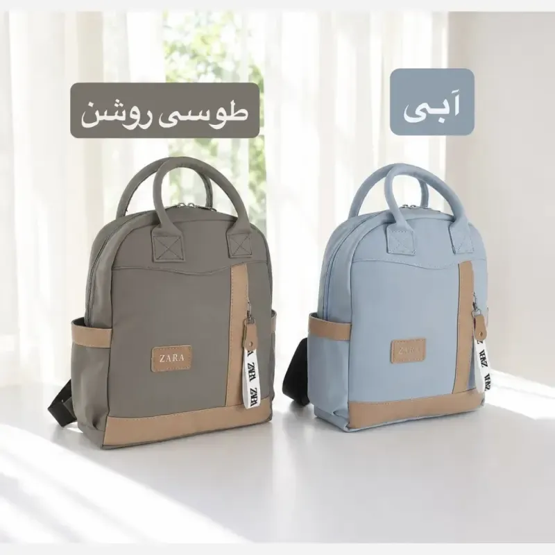 کوله فانتزی دخترانه برزنتی روزمره و مدرسه سه بند - تصویر 6