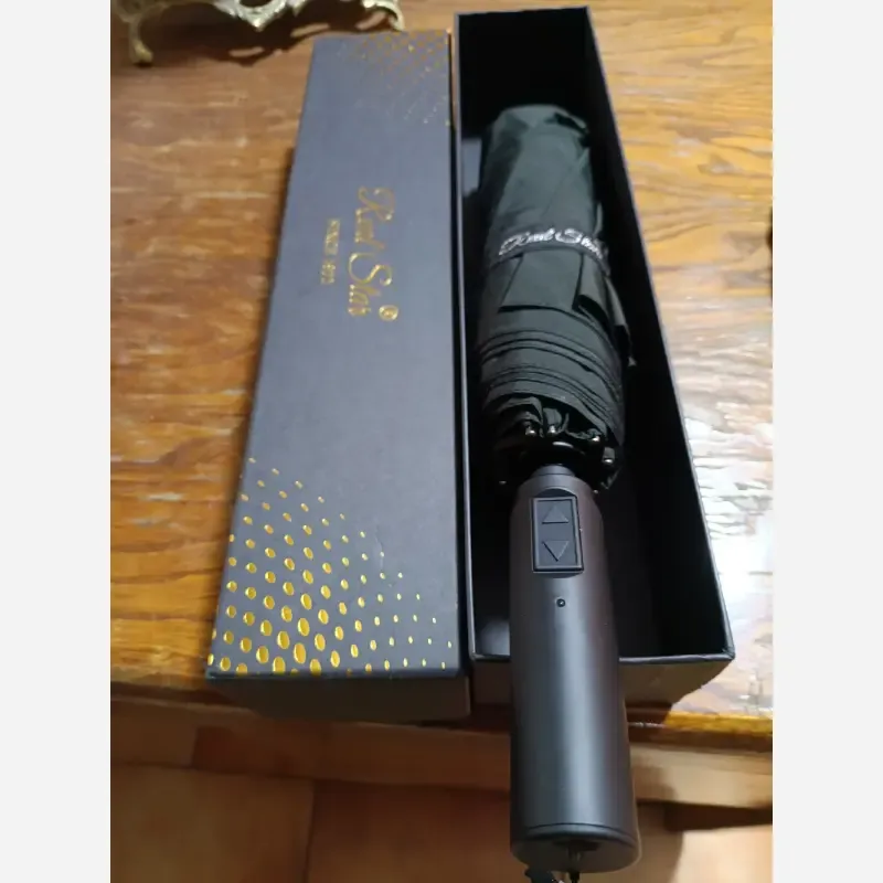 چتر اتومات شارژی مشکی برند RST مناسب تمام سنین - تصویر 2