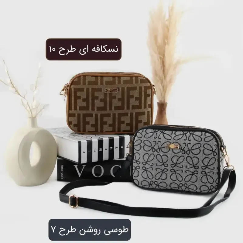 کیف پاسپورتی پارچه ای زنانه روزمره و مهمانی ابعاد 21 در 14 در 5 سانتیمتر - تصویر 2