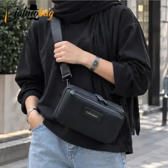کیف دوشی و دستی اسپرت کلوین کلاین مدل 3 کاره برزنتی آبگریز