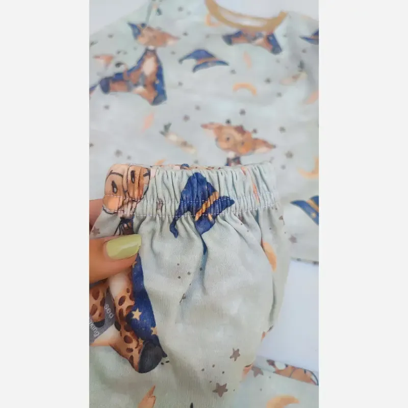 بلوز و شلوار راحتی بچگانه لطیف و ضد حساسیت - تصویر 2