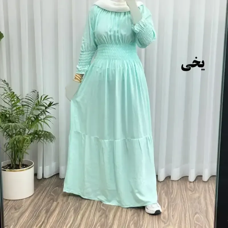 پیراهن ساحلی نخی زنانه مدل خسته فری سایز مناسب تا سایز 46 - تصویر 16
