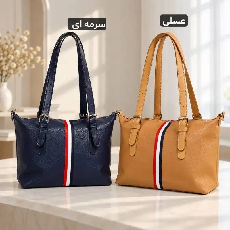 کیف زنانه روزمره چرم مصنوعی ابعاد 37 در 25 سانتیمتر - تصویر 6