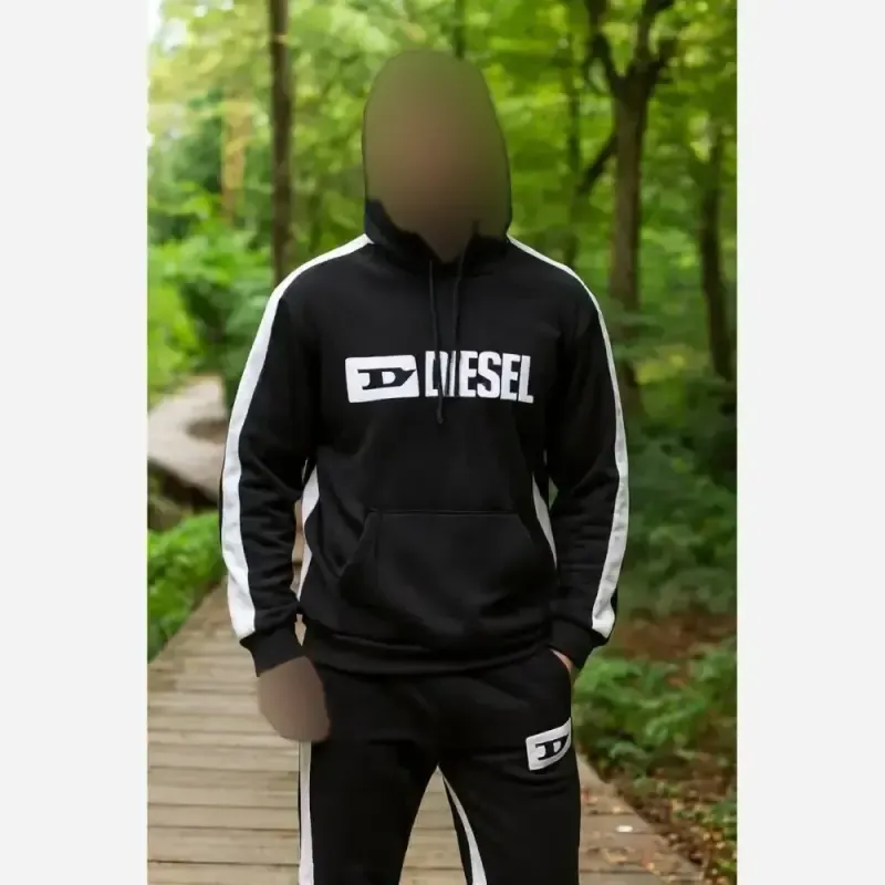 ست هودی شلوار دورس توکرکی دیزل مشکی سایز XL و 2XL - تصویر 5