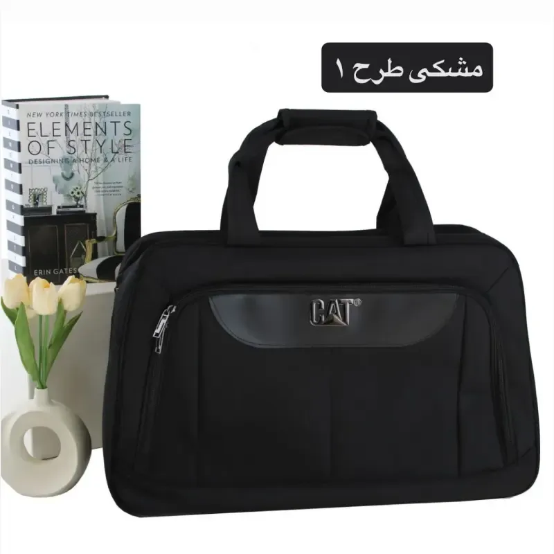 ساک ورزشی و اسپرت پارچهای با بند بلند و آستر ساتن ابعاد 20x40x58 سانتیمتر - تصویر 5