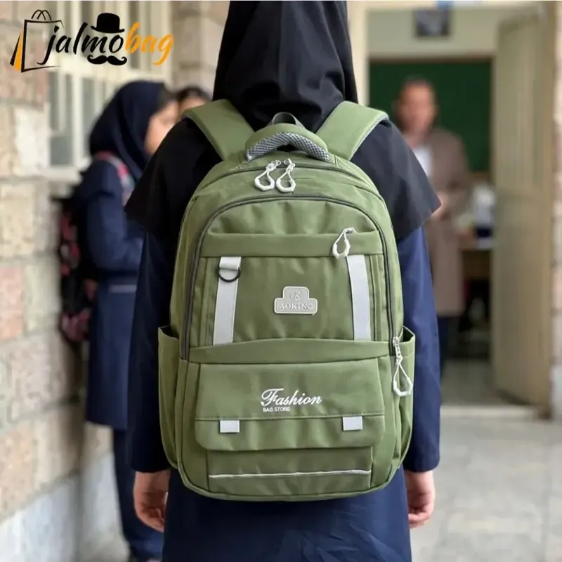 کوله پشتی اسپرت سبک پارچه کجراه خارجی ضد تعریق مناسب سوم ابتدایی به بالا - تصویر 4