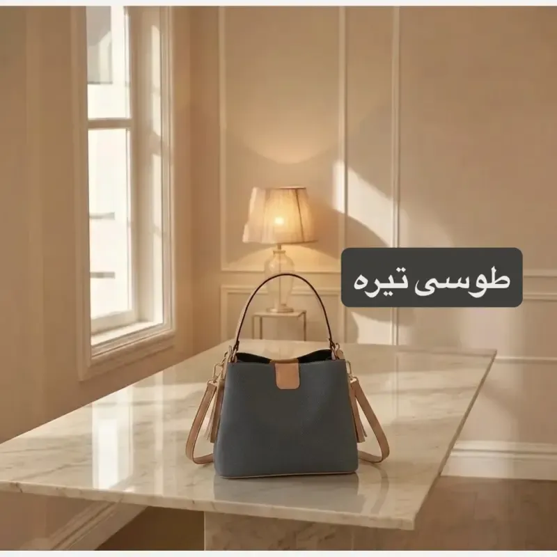 کیف زنانه اسپرت روزمره چرم مصنوعی مدل دو بند - تصویر 9