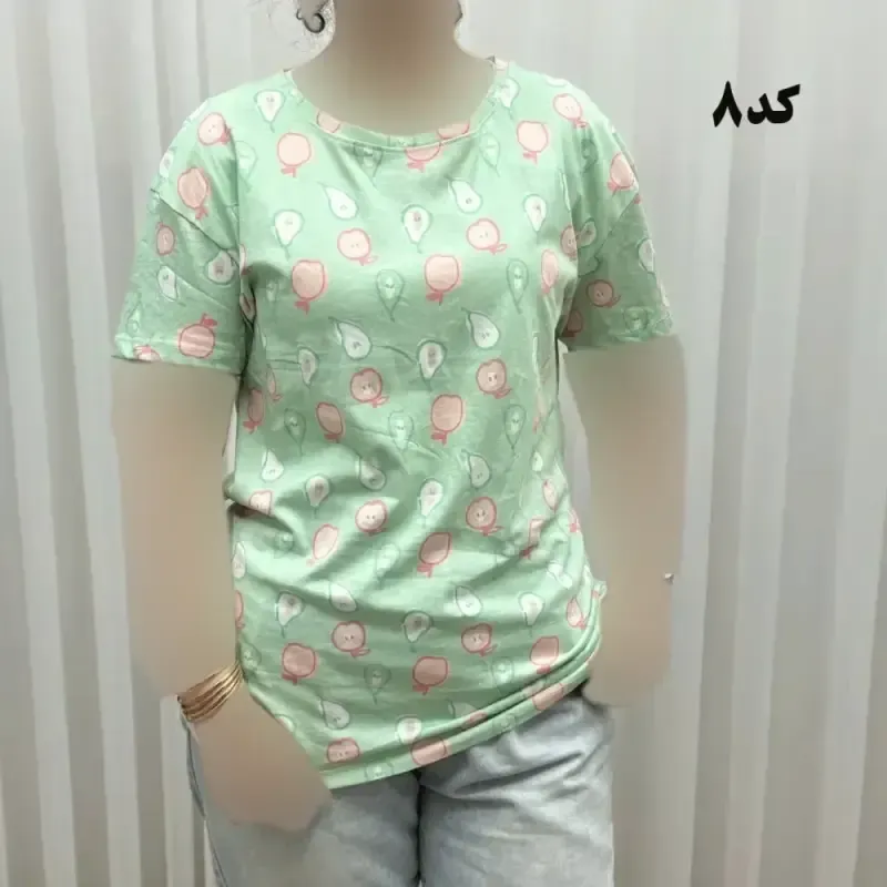 تیشرت طرحدار H&M کد 1170 آبرفت و رنگ رفت ندارد چروک نمیشود سایزبندی کامل S تا XXXL - تصویر 6