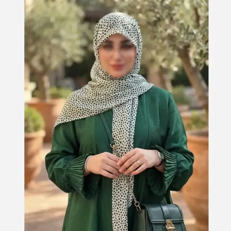روسری مجلسی طرح سپید قواره 140 نخ کاستوم دور چرخ دوز بدون لیز خوردگی - تصویر 6