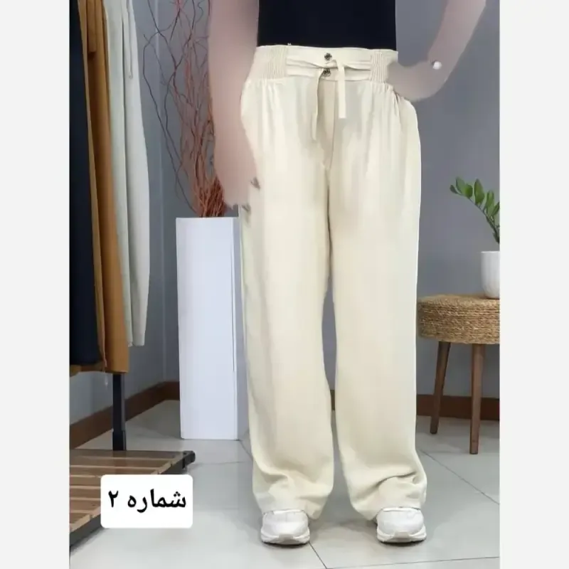 شلوار بگ نخی صوفیا قد 100 سانت - تصویر 8