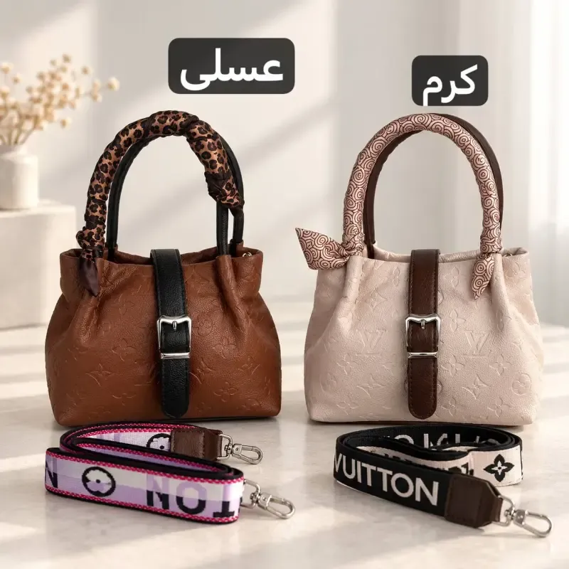 کیف زنانه دستی پاسپورتی چرم مصنوعی روزمره - تصویر 7