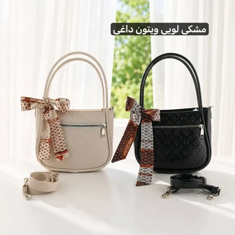 کیف پاسپورتی چرم مصنوعی زنانه مشکی ابعاد 25 در 20 سانتیمتر - تصویر 10