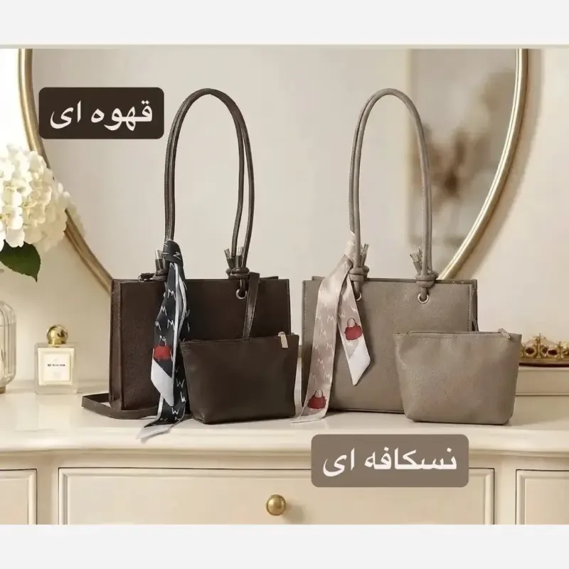 کیف زنانه چرم مصنوعی اسپرت روزمره بند بلند - تصویر 3