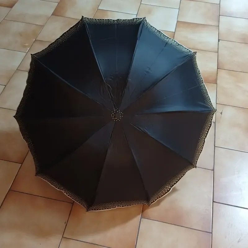 چتر اسپورت دور شطرنجی 10 فنر ضد باد دو رویه پارچه نانو دستی مناسب آقایان و بانوان - تصویر 5
