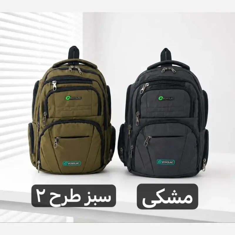 کوله پشتی برزنت اسپرت مناسب لپتاپ و مدرسه با ابعاد 50 در 40 سانتیمتر - تصویر 5