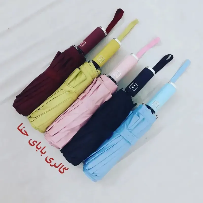 چتر طوفان فول اتوماتیک 10 فنر دورویه ضدباد برزنت نانو دسته استیل آینه ای - تصویر 10
