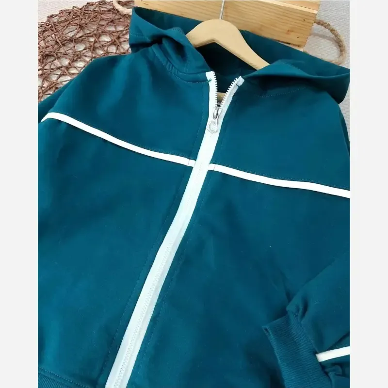 سویشرت شلوار مینیمال بچگانه دورس پنبه پاییزه سایز 2 تا 9 سال - تصویر 5