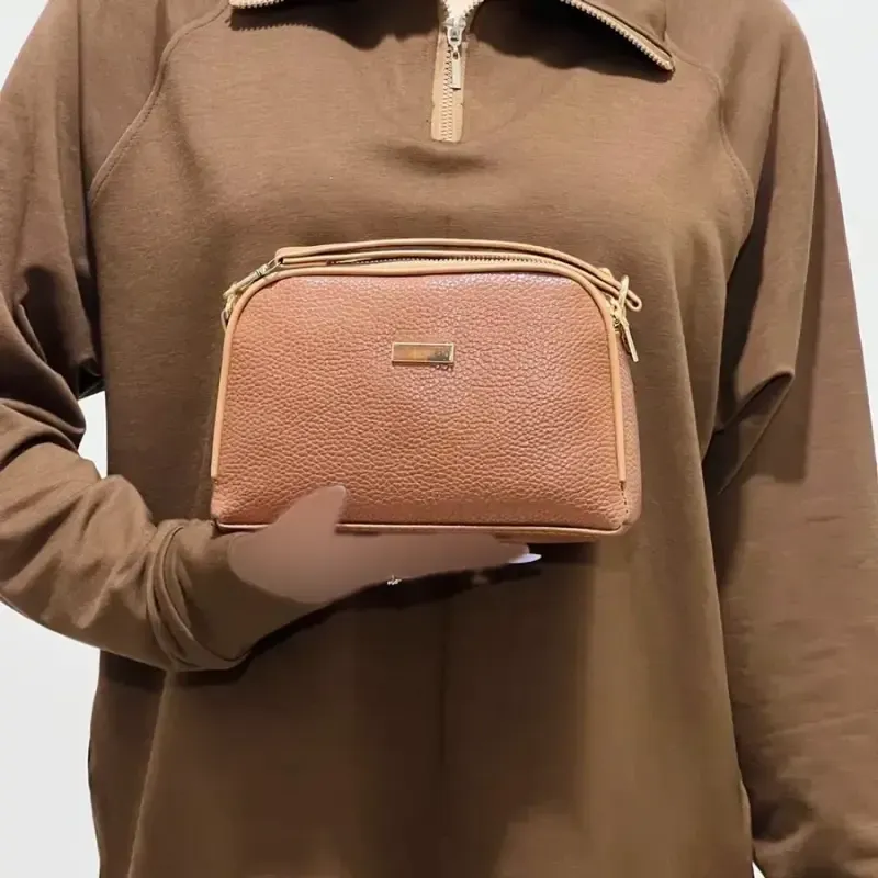 کیف دستی و دوشی زنانه شرانگ مغذی دوزی شده کد1390 - تصویر 6