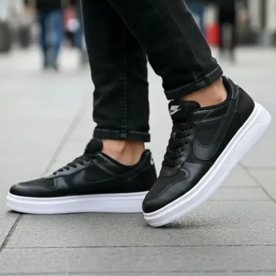 کفش کتانی نایک کلاسیک مردانه مشکی سایز 41 تا 44