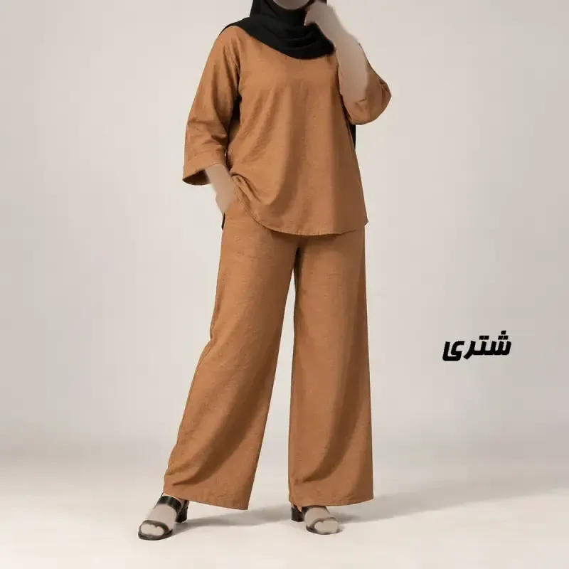 ست بلوز شلوار زنانه صوفیا فری سایز مناسب تا سایز 50 - تصویر 5