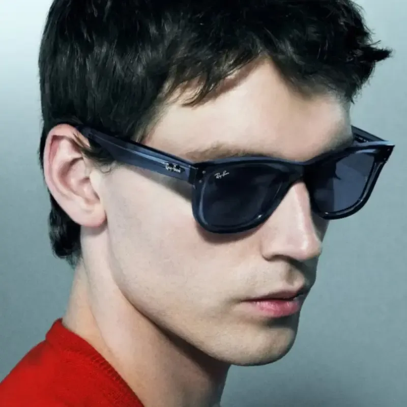 عینک آفتابی ری بن مدل ویفرر ریورس Ray-Ban RBR0502S با فریم کائوچویی و محافظت UV400 - تصویر 15