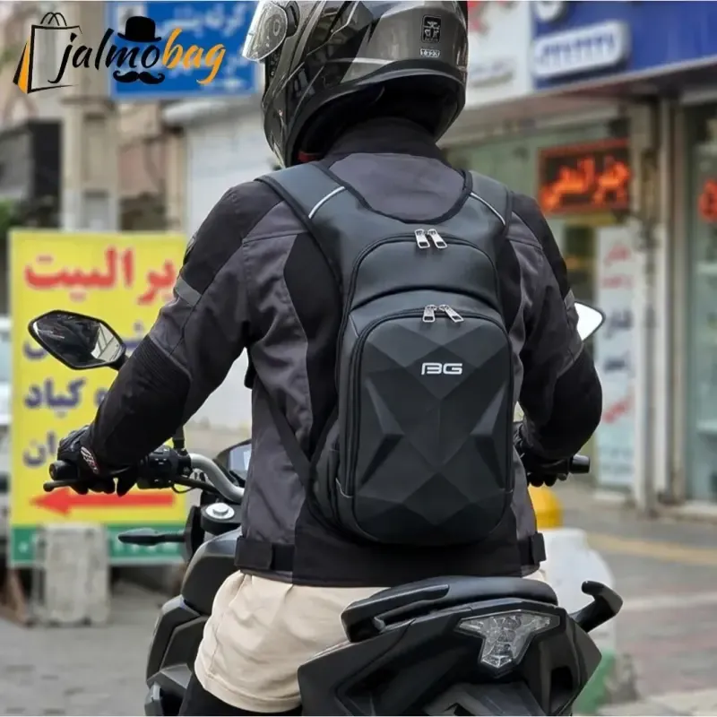 کوله پشتی موتور سواری هاردکیس ضد آب مردانه و زنانه مدل روزمره - تصویر 7
