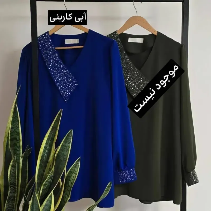 شومیز قواره دار آرزو کرپ الیزه درجه یک - تصویر 5