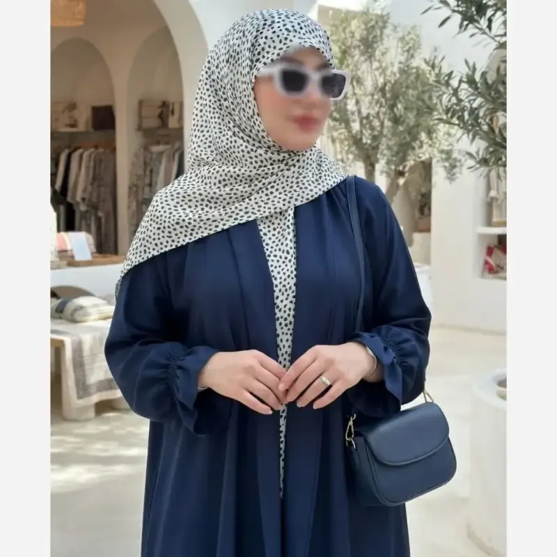 روسری مجلسی طرح سپید قواره 140 نخ کاستوم دور چرخ دوز بدون لیز خوردگی - تصویر 9