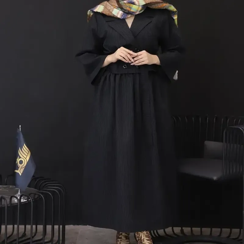 کت دامن دیپلمات مدل برشکا رنگ مشکی سایز 1 و 2 - تصویر 3