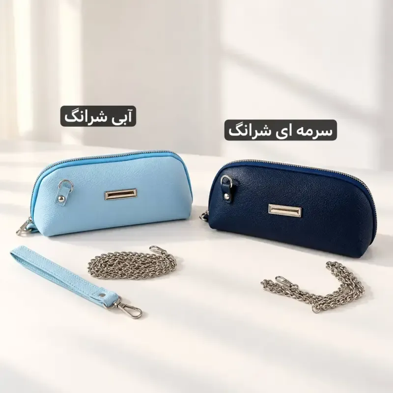 کیف پاسپورتی چرم مصنوعی زنانه با بند بلند و جیب داخلی - تصویر 6