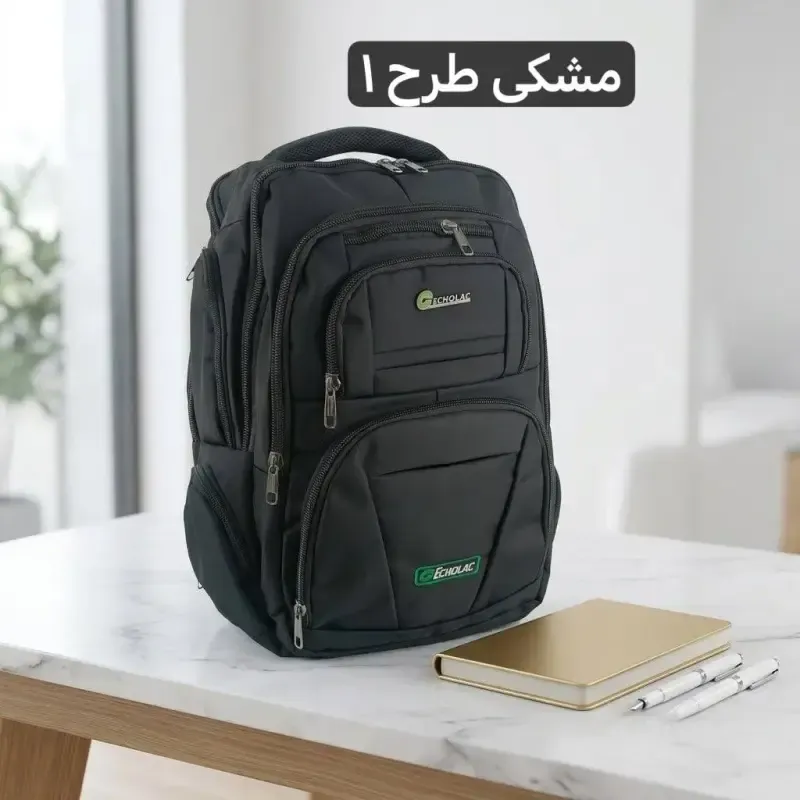 کول پشتی اسپرت برزنت جا لبتاپ مدرسه دانشگاه ابعاد 45 در 40 سانتیمتر - تصویر 5