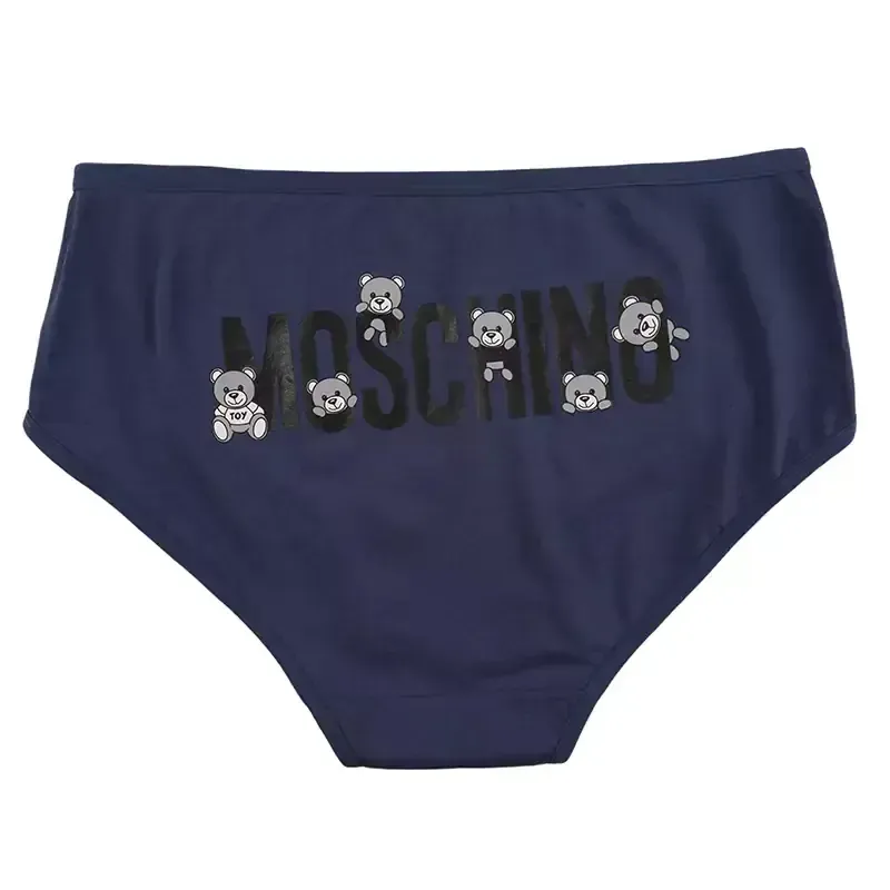 شورت اسلیپ زنانه نخی چاپی طرح خرس moschino برند بانو سایز XL - تصویر 11