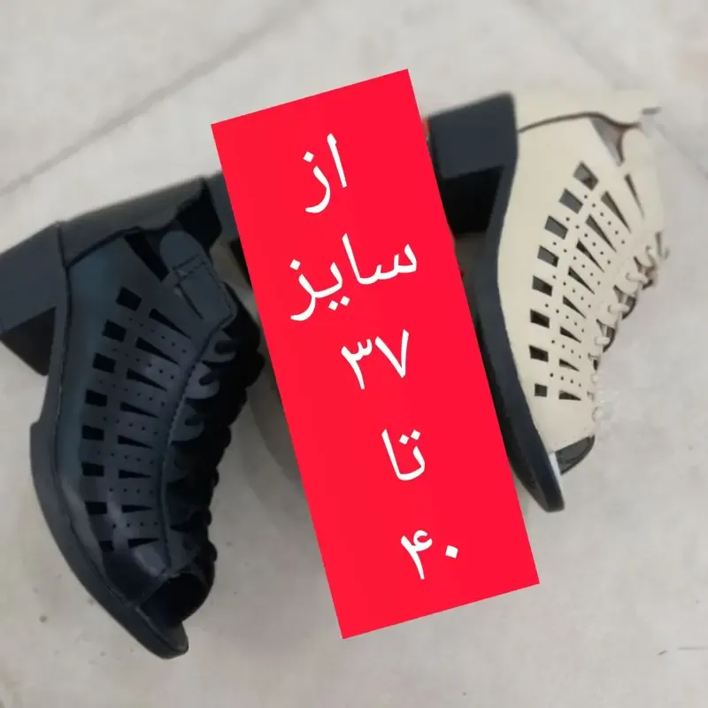 کفش مجلسی زنانه مدل زر بانو با پاشنه 5 سانتیمتری و رویه خورشیدی - تصویر 2