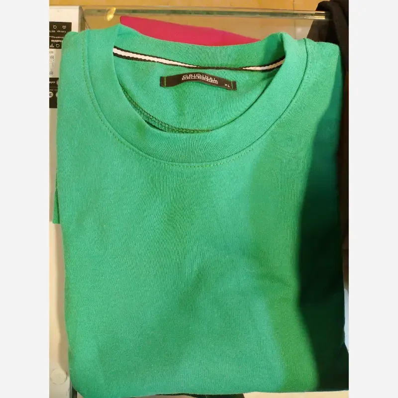 تیشرت باکسی بیسیک پگادور پارچه دورس دو نخ سایز L XL XXL رنگ بندی مداد رنگی - تصویر 17