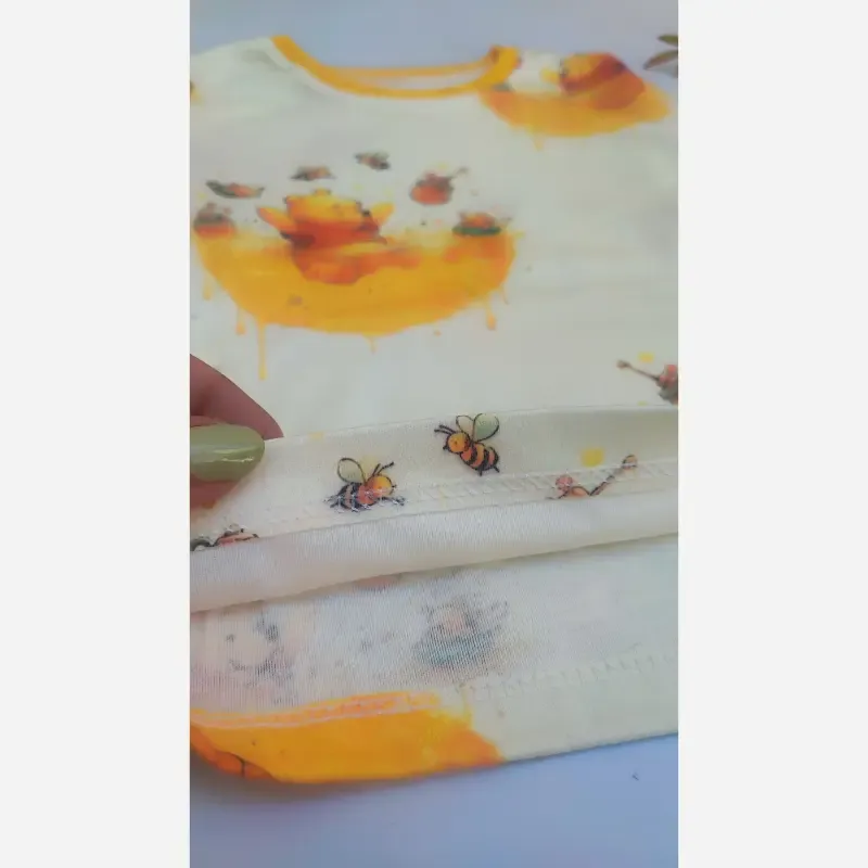بلوز و شلوار راحتی بچگانه طرح پو سایز 35 و 40 - تصویر 3
