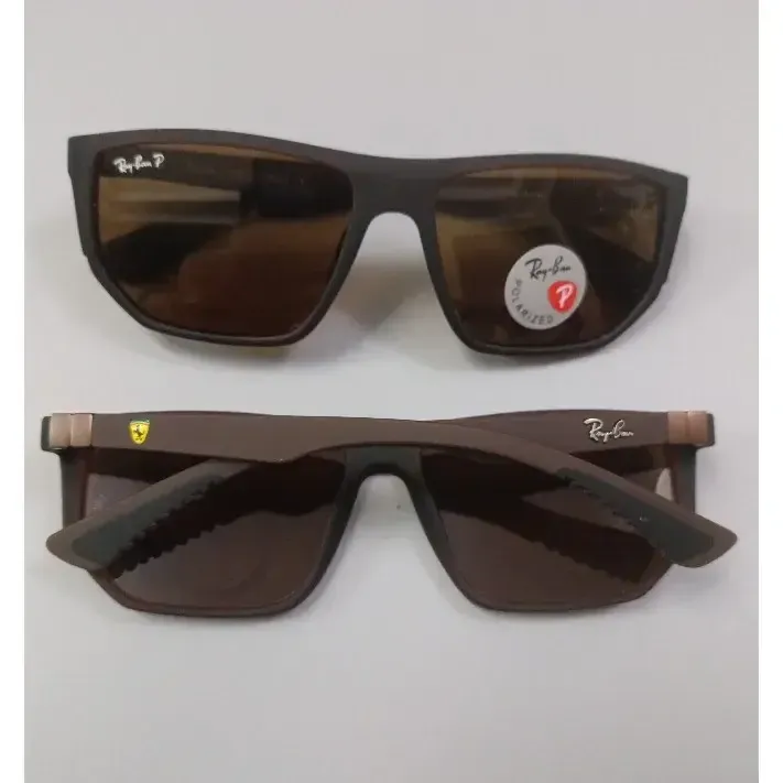 عینک آفتابی پلاریزه ریبن فراری مدل RB8371 فریم مشکی مات - تصویر 8