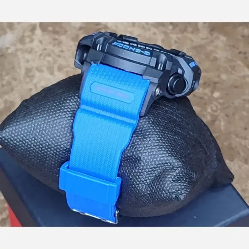 ساعت مچی عقربه ای دیجیتال جی شاک مدل CASIO G-SHOCK 5478 دوزمانه صفحه مشکی بند آبی - تصویر 4