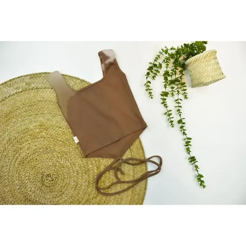 کراپ کبریتی زنانه بند دار فری سایز - تصویر 2