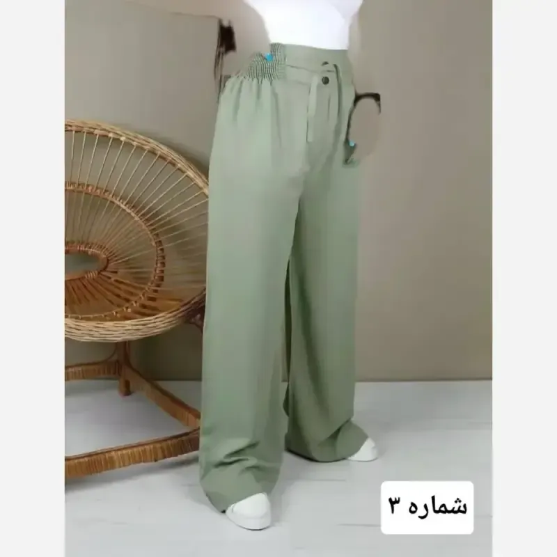 شلوار بگ نخی صوفیا قد 100 سانت - تصویر 7