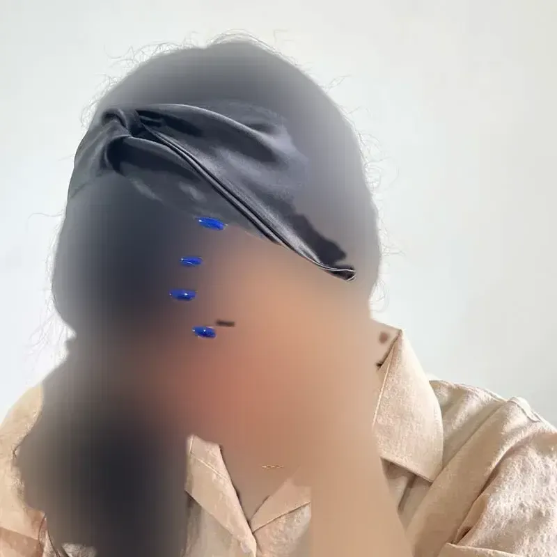 هدبند ساتن گره ای - تصویر 3