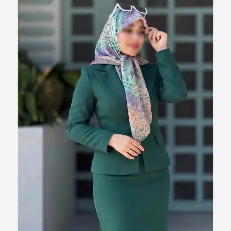 روسری نخی طرح آنجل قواره 110 دخترانه شاد - تصویر 7