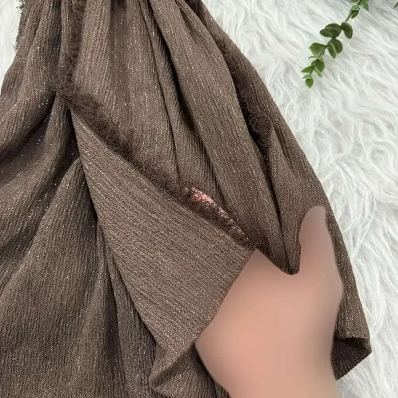 شال لمه دور ریش نخی ابعاد 75 در 195 سانتیمتر - تصویر 4