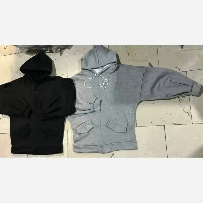 سویشرت خفاشی دورس داخل کرکی فری سایز 36 تا 54 - تصویر 2