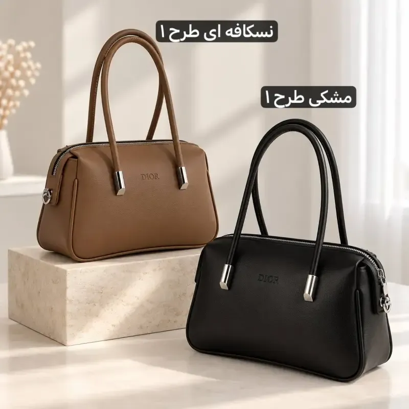 کیف زنانه روزمره چرم مصنوعی ابعاد 25 در 17 سانتیمتر - تصویر 10