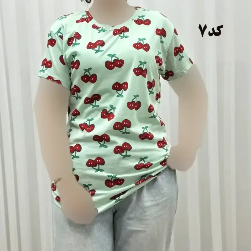 تیشرت طرحدار H&M کد 1170 آبرفت و رنگ رفت ندارد چروک نمیشود سایزبندی کامل S تا XXXL - تصویر 7