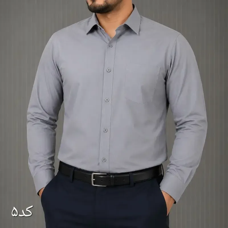 پیراهن آستین بلند مردانه بنگال کشی قواره آزاد رنگبندی متنوع - تصویر 10